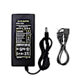 Miniatyrbillede 1 af 5: 12V 1A 2A 3A 4A 5A 6A 8A 10A AC/DC Adapter Switch Strømforsyning Oplader Til LED Lysstriber CCTV Router 5.5x2.1-2.5mm Hanstik US/UK/EU/AU P