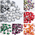 Miniatyrbillede 1 af 5: 8640 stk. - Lim Fix Glas Flad Bagside Krystal Rhinestones Runde Ædelstene, 6 farver 2,0-2,1 mm, Ikke Hotfix Flatback Krystaller Løse Ædelstene til Håndværk Negle Fac