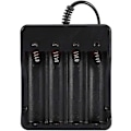 Miniatyrbillede 3 af 5: 4 Slots Batterioplader Til 18650 Lithium Genopladeligt Batteri EU Stik