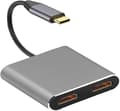 Usb Typ C Laptop Dockningsstation Dubbel Display Hdmi Dubbel Display Usb 3.0 Hub Adapter Dock