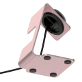 Miniatyrbillede 2 af 5: Til Xiaomi Smart Band 8 Ur Oplader Holder Metal Smartwatch Oplader Stand (uden Oplader) Rose Pink
