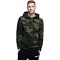 Miniatyrbillede 4 af 5: Herre Hættetrøjer Pullover Camo Hættetrøje Patchwork Top Langærmet Hættetrøje