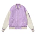 Miniatyrbillede 1 af 2: Løse baseballuniformer i læder til damer, damejakker til forår og efterår, fås i 4 farver Purple 3XL
