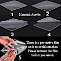 Miniatyrbild 3 av 5: Vinyl Record Storage Holder Acrylic Record Display Stand Portable Book Display Stand Transparent