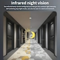 Miniatyrbillede 3 af 5: 1 sæt, (indbygget batteri) Smart video dørklokke, Smart Home trådløs intercom videokamera med klokke, understøtter tovejslyd