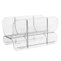 Miniatyrbillede 1 af 5: Plastfrit fritstående vinstativ, stabelbar vandflaskeopbevaring til køkkenbordplader, bordplade, spisekammer, køleskab