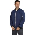 Miniatyrbilde 3 av 5: Lett fritidsjakke for menn Softshell Flight Bomber Varsity Vindjakke Navy XL