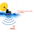 Miniatyrbild 3 av 5: Fisksökare, Färgdisplay Ekolod Alarm Givare Fishfinder 0.7m-100m (2.29-328.08in) Bärbar Fiskeutrustning