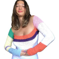 Miniatyrbillede 1 af 5: Dame Hul Ud Hæklet Strik Trøje Crop Tops Langærmet Trøje Cropped Style 6 XL