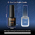 Miniatyrbild 4 av 5: UV-gellack Pastel 6 x 7 ml Shellac Semipermanent Nagelfärg Set, Hemma-Style Nagelstudio Design Nagelsmyckesset