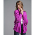Pikkukuva 1 / 5: Syksyn ja talven lepakkohiha plus-koon pitkä neulecardigan-pusero naisten takki naisten pusero Rose red Average size
