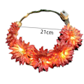 Miniatyrbilde 2 av 5: LED Blomsterkrone, Blomsterkrans Hodebånd Lysende LED Blomsterhodeplagg Blomsterhodebekledning shape6