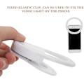 Miniatyrbillede 4 af 5: Acsergery USB Selfie Ring Ligh Mobiltelefon Fyldlys Dæmpbar LED Cirkellampe USB 3-niveau Justerbar Gave