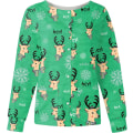 Miniatyrbild 1 av 2: Skrubbjacka printed printed scrubjacka för kvinnor höstskrubbtröjor Xmas grafiska amningsjackor 4XL I