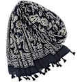 Miniatyrbild 3 av 5: Dam Scarf Sjal Svart Paisley Med Acsergery En Vacker Lätt Wrap Lång Hals Loop Present