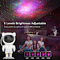 Miniatyrbilde 3 av 5: Astronaut Lysprojektor, Stjerneprojektor Galakse Nattlys For Barn, Astro Stjerne Nebel Led Lampe For Soverom Med Timer Og Fjernkontroll For Voksne