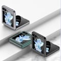 Miniatyrbilde 2 av 4: Slankt, matt flip-deksel til Samsung Galaxy Z Flip 5, ensfarget hard PC, støtsikkert Galaxy Z Flip 5-deksel Grey