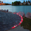 Pikkukuva 4 / 5: 2 kpl aurinkokennovalaisimia LED-ajotievalaisimet laiturin valot portaille kävelyteille portaisiin puutarhoihin pihoille red