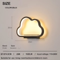 Miniatyrbillede 4 af 5: 20w LED Indendørs Væglampe, skyform, trefarvet dæmpbar, Ra85 (sort)