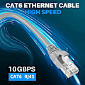 Miniatyrbild 4 av 4: Cat 6 Ethernet-kabel 1 fot - 20-pack - grå. Gbps Patch Cord (5/10/20-pack)