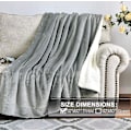 Miniatyrbillede 2 af 5: Sherpa Tæppe Varme Tæpper Til Vinter Super Blødt Fuzzy Flanel Fleece/uld Lignende Vendbar Velvet