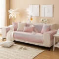 Miniatyrbild 4 av 5: 2023 Nytt Sofföverdrag Chenille Sofföverdrag För 3-Sits Soffa Överkast, Halkskydd L-formad Sofföverdrag, Möbelskydd Sofföverdrag För Sittkudde Soffa Pink Sofa cushion 70x150cm