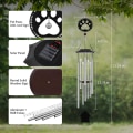 Miniatyrbillede 2 af 5: Kæledyr Mindesmærke Vindspil Solcellelamper Til Udendørs Led Farveskiftende Rgb Dekorationslamper Kæledyr Hund Kat Tab Mindesmærke Sympatisk Vindspil Udendørs Udsalg