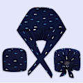 Miniatyrbillede 3 af 5: 2 stk. Acsergery Kirurgisk Operationshue Absorberende Lægehue Bouffant Operationshue Bomulds Beanie Hue Fisk Gave