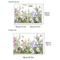 Miniatyrbild 2 av 5: Grönt Gräs Blommor Växter Fjäril Jag Självhäftande Väggdekal För Vardagsrum Barnrum Kök Kakel Vuxen Tonåring