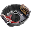 Miniatyrbillede 1 af 5: 9 tommer Non-stick kageforme, 12 kopper Premium riflet kageforme til bagning, kraftig kulstofstål rørform bageform - grå