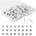Miniatyrbild 1 av 5: 100 st Numrerade Push Pins, 1-100 Sekventiella Nummer Tacks Push Pins Plast