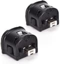 Wii Motion Plus-adapter, 2-pack Uppgraderad rörelsetillbehör för Wii Remote-kontroll (svart)