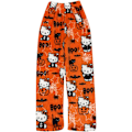 Pikkukuva 1 / 3: Pyjamahousut Naisille Kissa Pehmeät Pyjamahousut Söpöt Anime Flanellipyjamat Mukavat Oloasut orange M