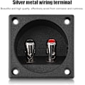 Miniatyrbillede 3 af 5: Rund Højttalerboks Terminal, Subwoofer Boks Terminal Kop Sølv Tryk Fjederbelastede Stik Dobbelt Bindingsstolpe Højttaler Terminal Plader Udskiftning