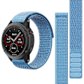 Miniatyrbild 3 av 5: För Garmin Tactix 7 Pro/Fenix 7X/Fenix 6X Pro 26mm Sömnad Klockarmband Justerbar Nylon Loop Sky Blue