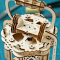 Miniatyrbild 2 av 5: 3D-träpusselmodellkit, handlykta, gör ditt eget träslöjdssats för vuxna, mekaniskt träkonstruktionssats