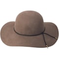 Miniatyrbilde 1 av 5: Dame Retro Bredbremmet Stor Floppy Panama Hatt Belte Ull Fedora Hatt