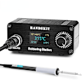 Miniatyrbild 1 av 5: T12 Lödstation Oled Digital Temp Justering Reparation Lödkolv Utrustning Bärbar Hem Elektronik Reparationsverktyg Set