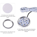 Miniatyrbilde 4 av 5: Innvendig LED Spot Light 12V 3W Innfelt Tak Downlight For T4 T5 Bobil, Lastebil, Campingvogn, Bobil, Båt, Buss (4 Lys)