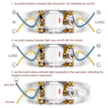 Miniatyrbilde 5 av 5: Ledningsbryter med vippe for lampe, ledningsbryter, lampebryter, inline av/på-bryter, 2 stk. 250V 10A inline av/på bordlampe ledningsbryter