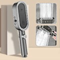 Miniatyrbild 5 av 5: Duschhuvud med Mikrofonförstärkning Multifunktionell Universal Duschhuvud Badrumstillbehör Silver Set A