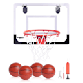 Miniatyrbilde 1 av 5: Mini Basketballkurv med 3 Baller, Pumpe, Breakaway-kurv, Basketballleke, Gaver til Barn og Voksne, Passer For