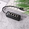 Miniatyrbillede 4 af 5: RJ45 Ethernet Splitter Kabel, RJ45 1 Han til 4 x Hun LAN Ethernet Splitter Adapter/Tilpasset Netværkskabel Super Cat5, Cat5e, Cat6, Cat7 LAN Ethernet