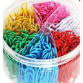Miniatyrbillede 1 af 3: Papirclips, holdbare og rustfri, coatede store papirclips, der er gode til organisering af kontor-, skole- og dokumenter (flerfarvede)