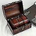 Miniatyrbillede 5 af 5: 2 stk. Store og Små Træ Opbevaringskasser Retro Smykkeskrin