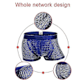 Miniatyrbild 4 av 5: Män Boxershorts Underkläder Mesh Andas Bekväma Kalsonger Män Boxershorts Herrtrosor Gray M