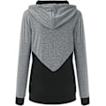 Miniatyrbillede 2 af 4: Grafiske Hættetrøjer Kvinder Efterår og Vinter Langærmet Farvematchende Mode Slank Hættetrøje Tøj Black X Large