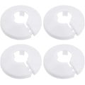 Pikkukuva 1 / 5: 4 kpl Seinälaipan ulkohalkaisija Laippa Helppo asennus Muovinen patterin peitelevy Vesiputken viemärilinjan suojus Kaulus Seinäputken suojus Koristelu Pi White 16mm