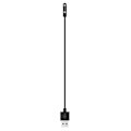 Miniatyrbillede 5 af 5: Magnetisk opladerkabel til Kieslect Smart Watch K10 / K11 Oplader Bærbar 1m opladerledning