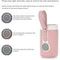 Miniatyrbild 3 av 5: Mnsun USB-driven Bebisflaskevärmare Bärbar Fickvärmare för Mjölk Isolerade Termostat Mjölkmatsvärmare Fick med USB-laddningsport för Bebisvård Rose candy